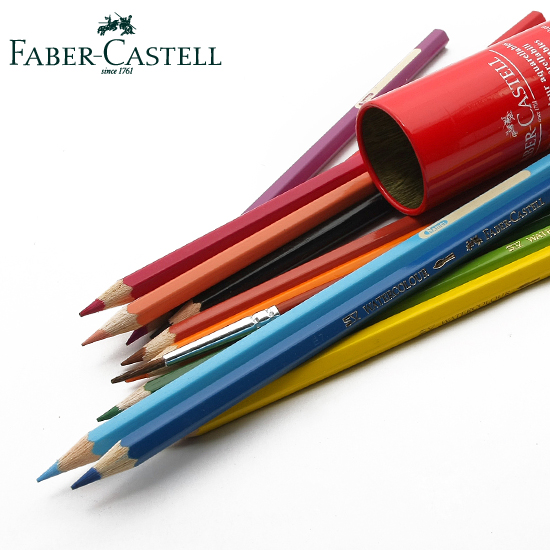 파버카스텔 색연필 라운드 수채화 12색 (115912)