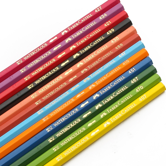 파버카스텔 색연필 라운드 수채화 12색 (115912)