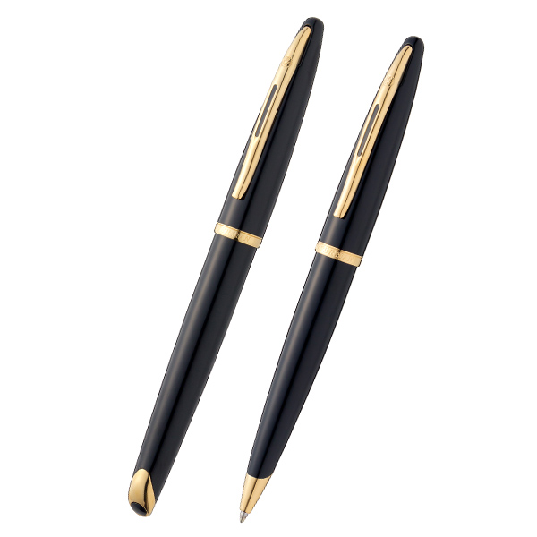 [병잉크 증정] 워터맨 까렌 락카블랙 GT 만년필 볼펜 세트