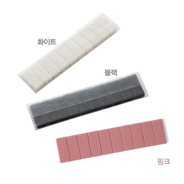팔로미노 블랙윙 리필 지우개 10개입(블랙, 화이트, 핑크, 그레이)