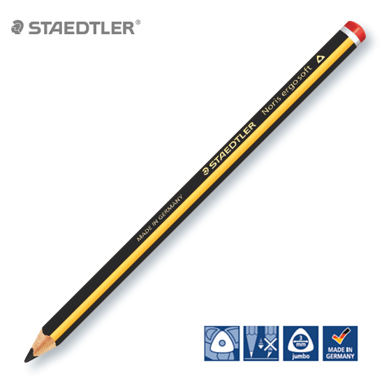 스테들러 점보 삼각 연필 노리스 에고소프트 153 (12자루)