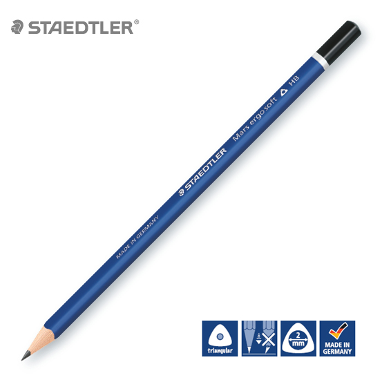 스테들러 삼각 연필 마스 에고소프트 150 (12자루)