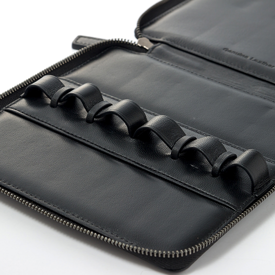 디바움 천연 양가죽 6구 펜파우치